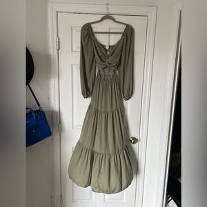 MABLE cut out maxi dress